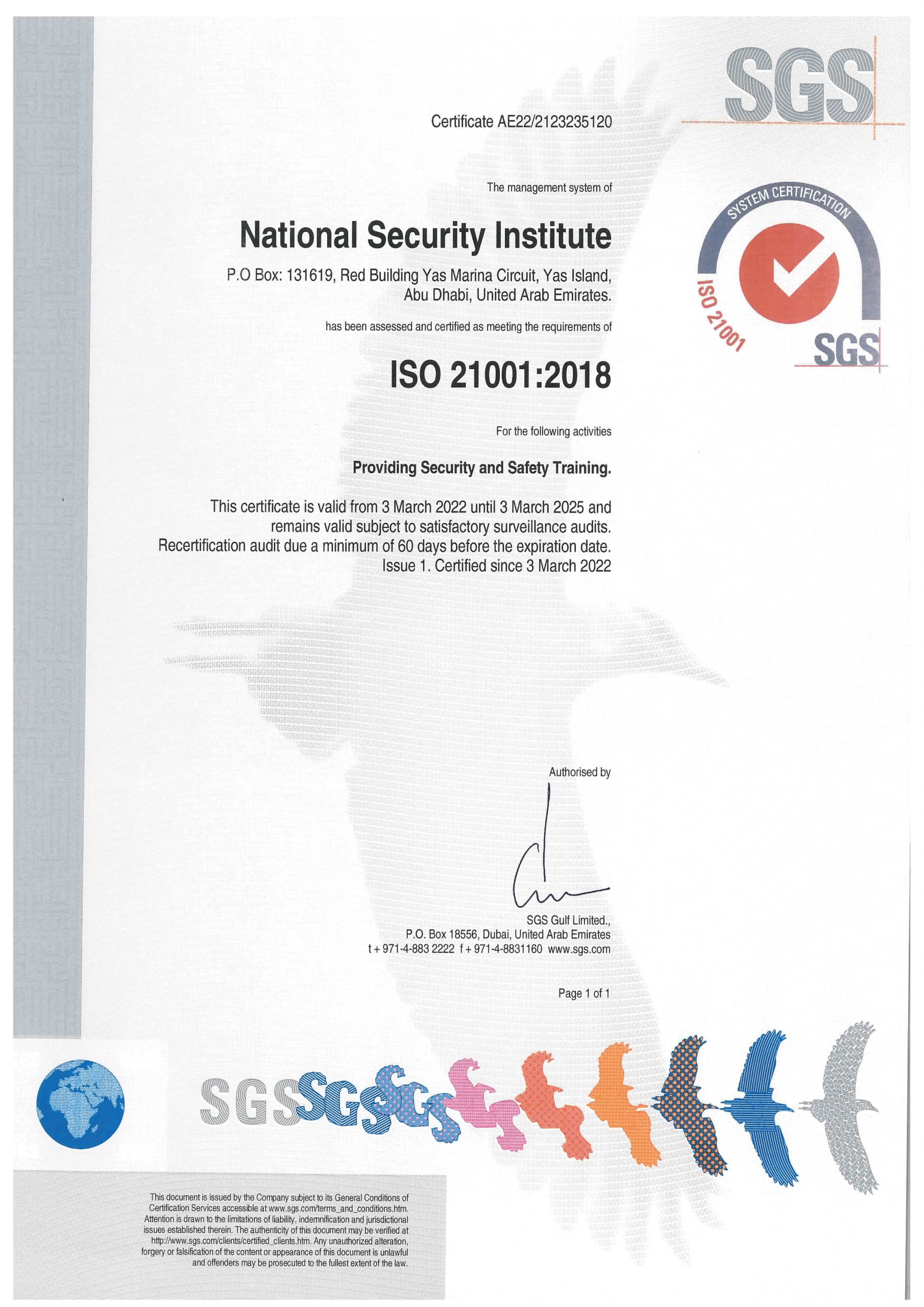 ISO 21001-2018